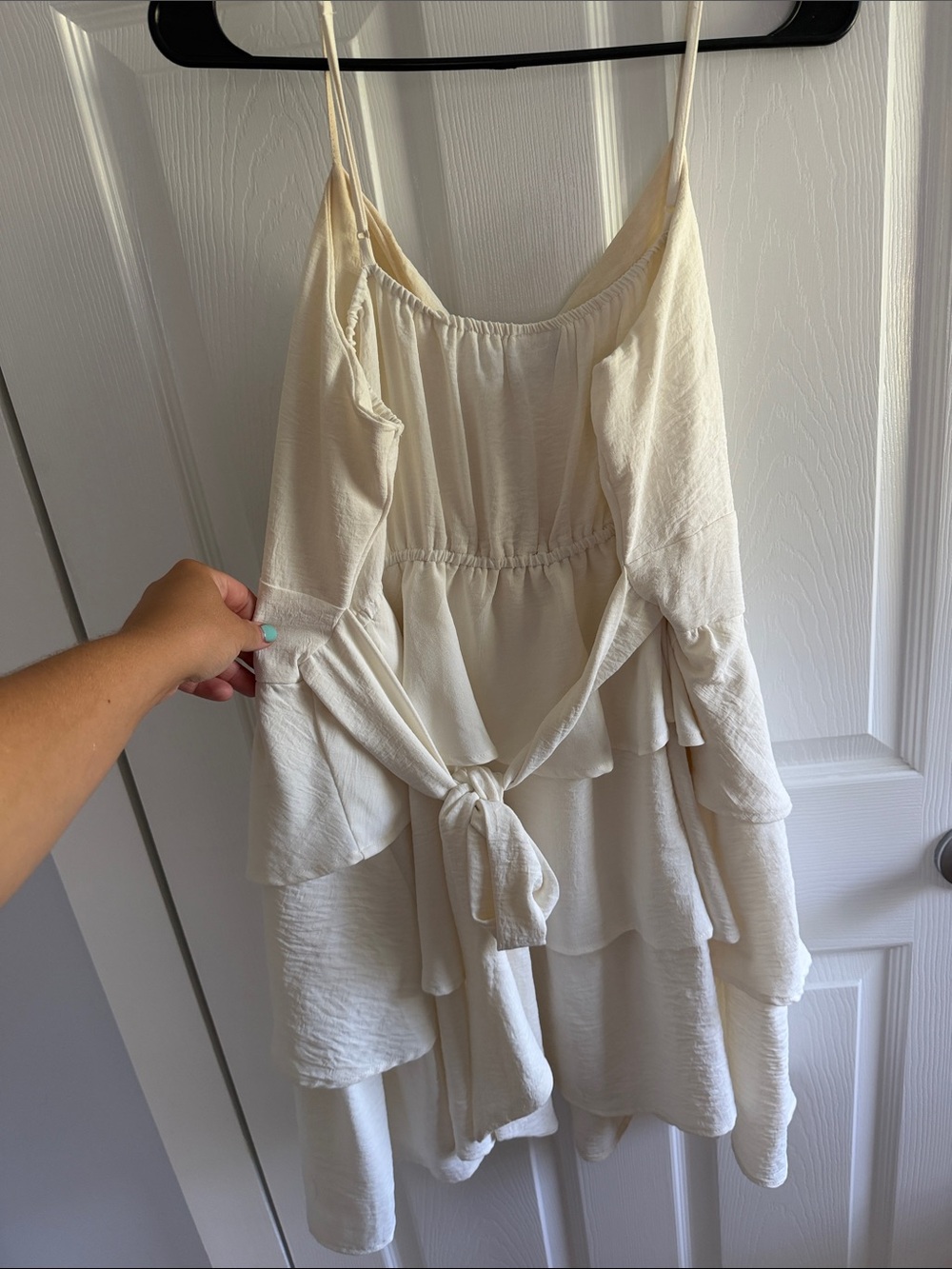 Ivory Tiered Ruffle Sundress - Picture 2 of 2